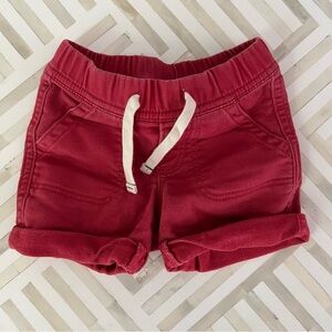 GAP Baby Red Denim Jean Shorts, 3-6mo